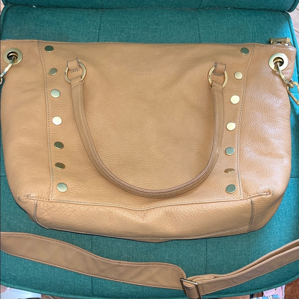 Hammitt Tan Leather Shoulder Bag with Gold Hardware - Picture 2 of 16
